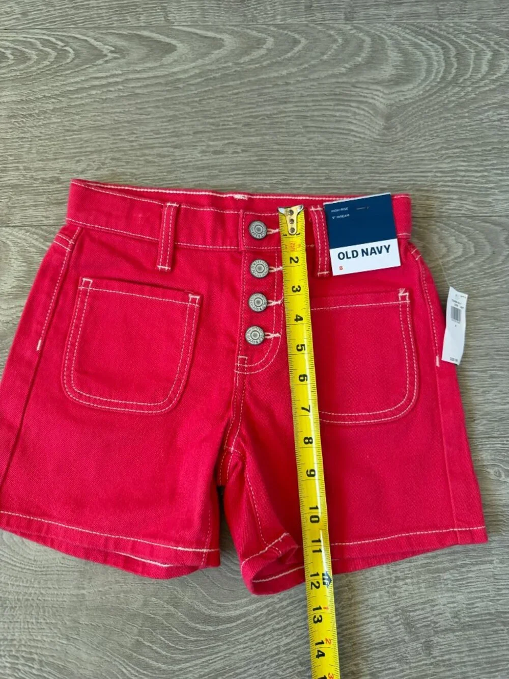 Old Navy Girls Pink High-Rise Shorts Size 8 NWT